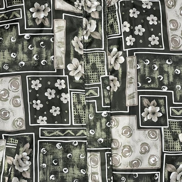 R&R Sport Flowers Brown/Green Women's XXXLarge Light Jacket - Picture 4 of 8